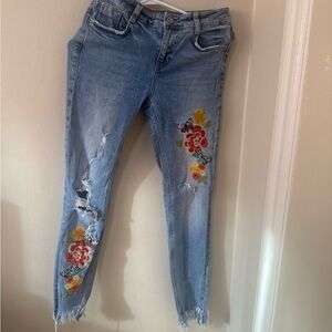 Zara distressed pants